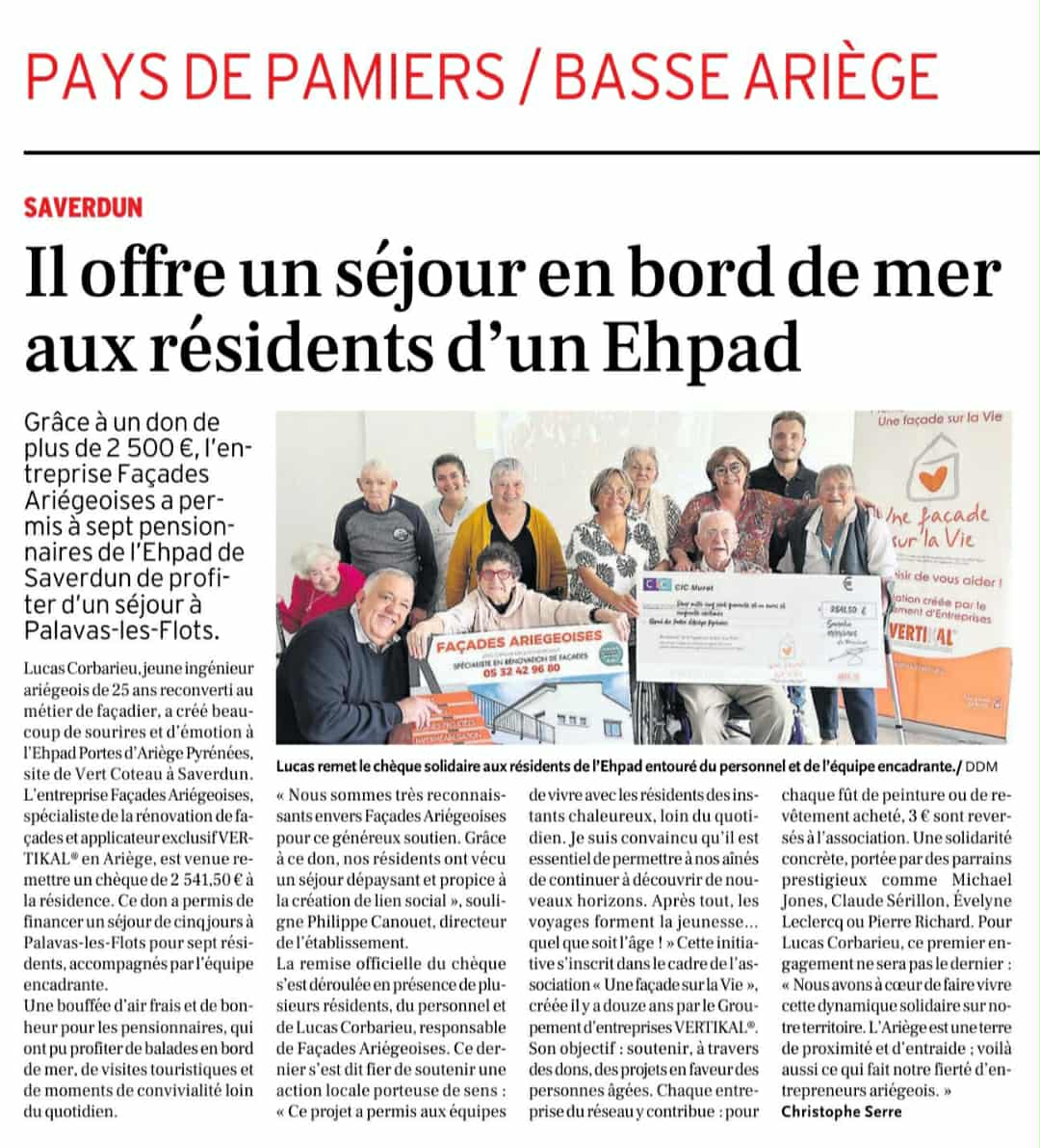 Lire la suite à propos de l’article Il offre un séjour en bord de mer aux résidents d&rsquo;un Ehpad